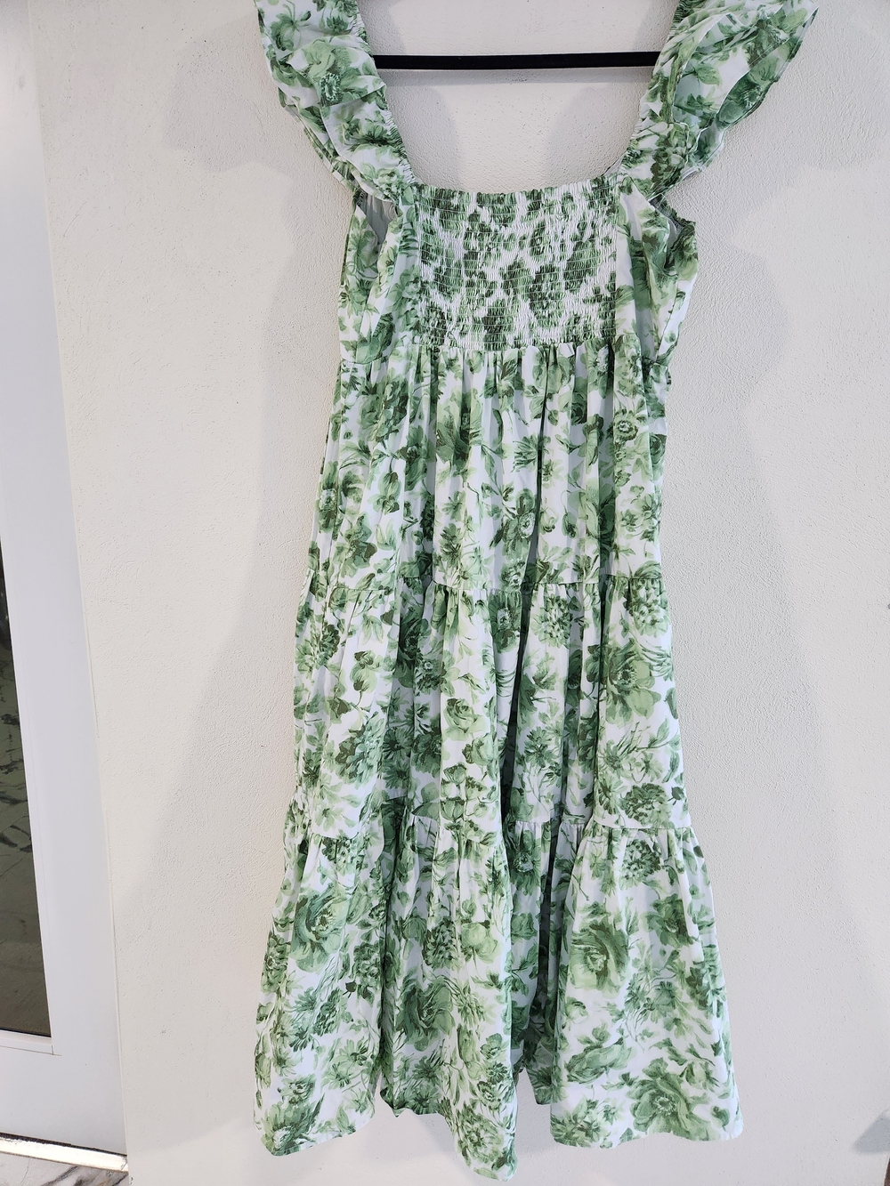 Abercrombie & Fitch Green Floral Tiered Maxi Dress - Picture 6 of 11